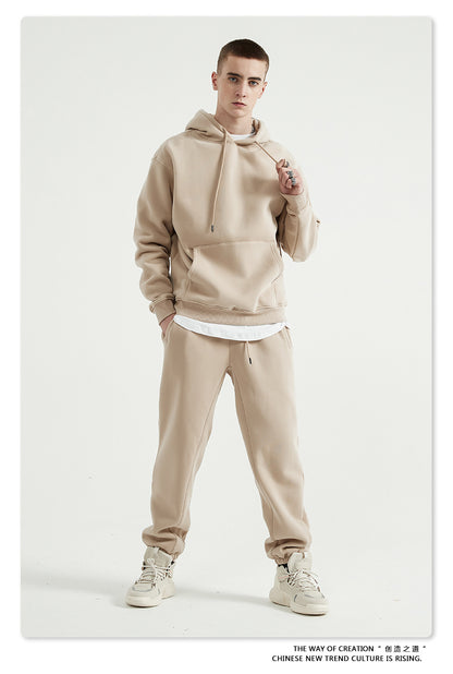 Fleece Lining Oversize Hoodie & Fleece Lining Sweatpants Setup WN9931-K2
