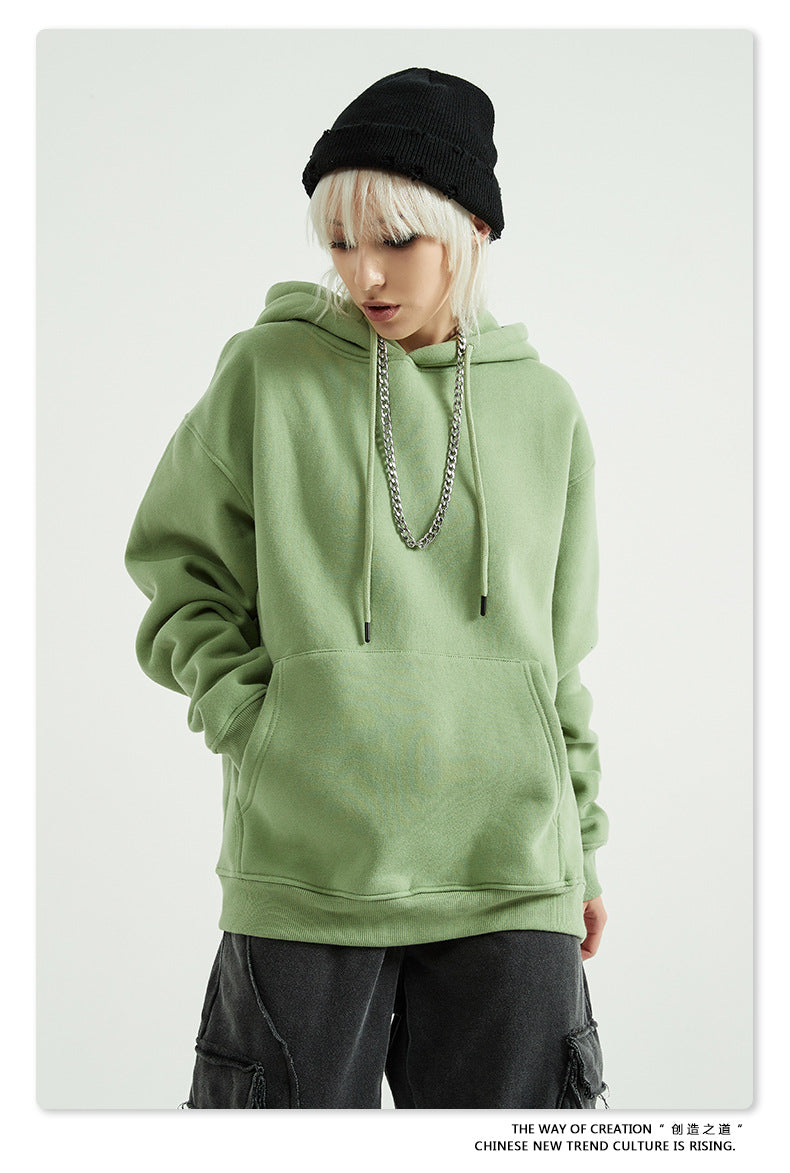 Fleece Lining Oversize Hoodie & Fleece Lining Sweatpants Setup WN9931