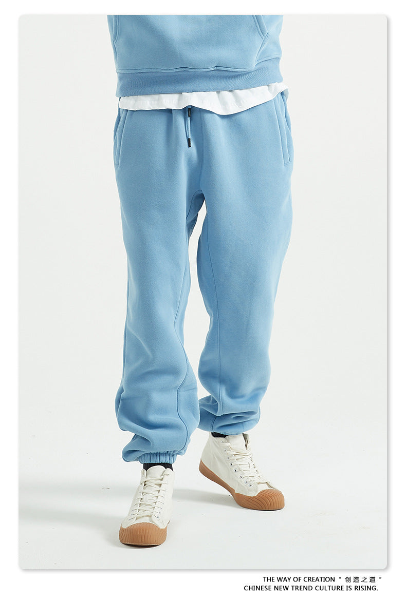 Fleece Lining Oversize Hoodie & Fleece Lining Sweatpants WN9960