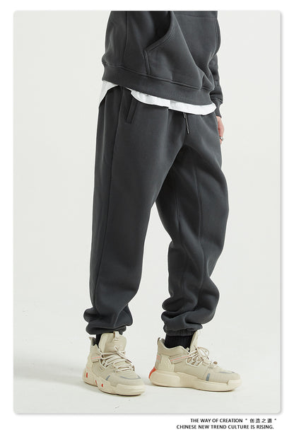 Fleece Lining Oversize Hoodie & Fleece Lining Sweatpants WN9960