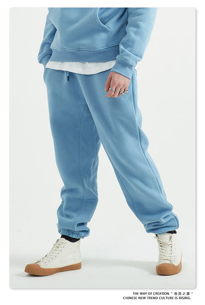 Fleece Lining Oversize Hoodie & Fleece Lining Sweatpants WN9960