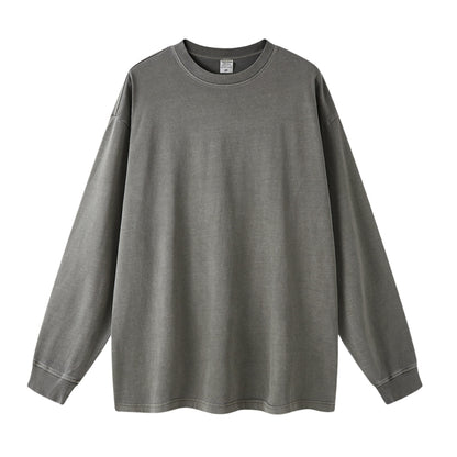 Oversize Washed Long-sleeve t-shirt WN6052