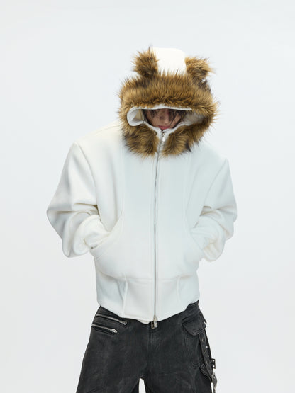 Fake Layered Hooded Puffer Jacket WN22609