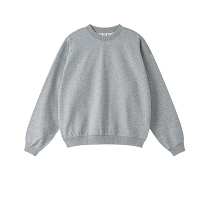 Oversize Heavyweight Basic Round Neck Sweatshirt WN9929