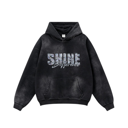 Water Washed Print Hoodie WN7861