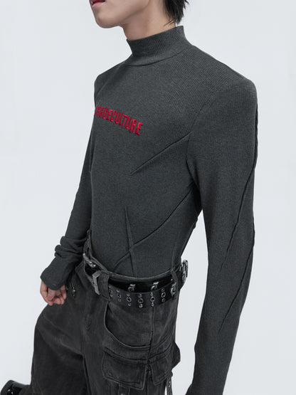 Half-Neck Thermal Stretch Long Sleeve T-Shirt WN22590