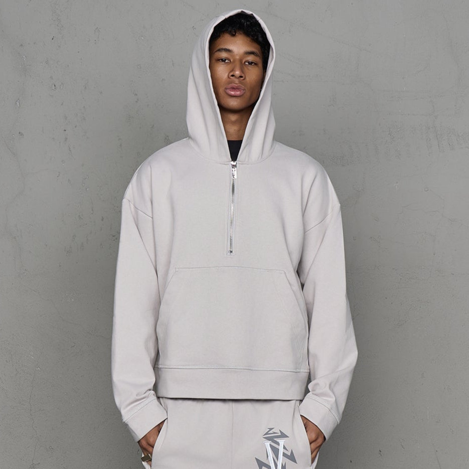 Half Zipper Oversize Hoodie & Sweatpants Setup WN21000