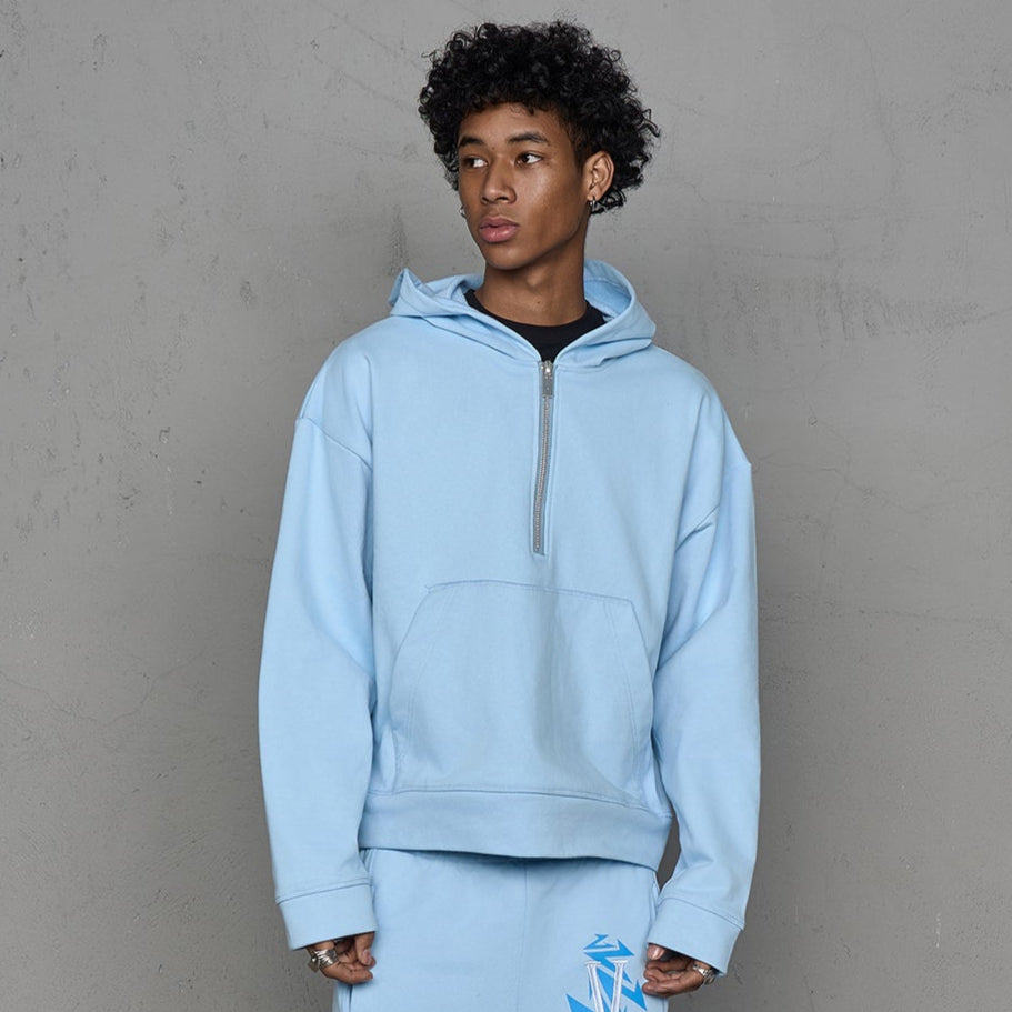 Half Zipper Oversize Hoodie & Sweatpants Setup WN21000