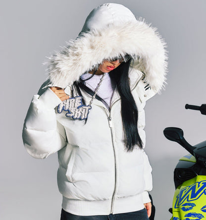 Warm Detachable Fur Collar Puffer Jacket WN21003