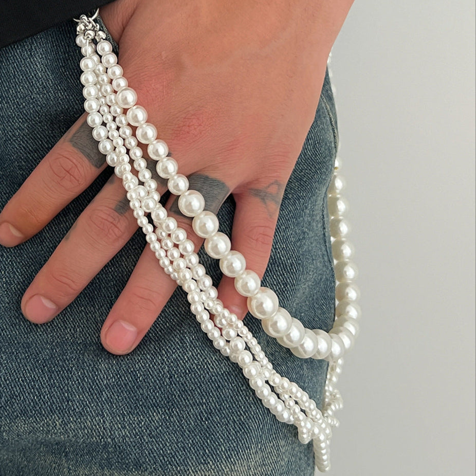 Wrapped Pearl Beads Pants Chain WN21072