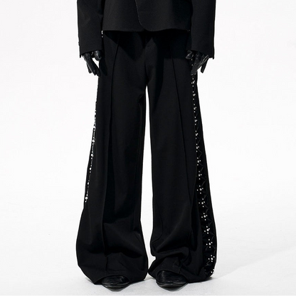 PU Leather Wide Leg Straight Pants & Jacket Setup WN21967