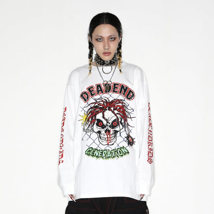 Skull Print Long Sleeve T-Shirt WN22272