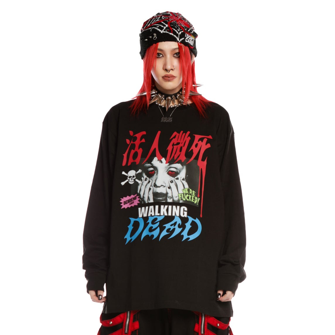 Graphic Letter Print Long Sleeve T-Shirt WN22278