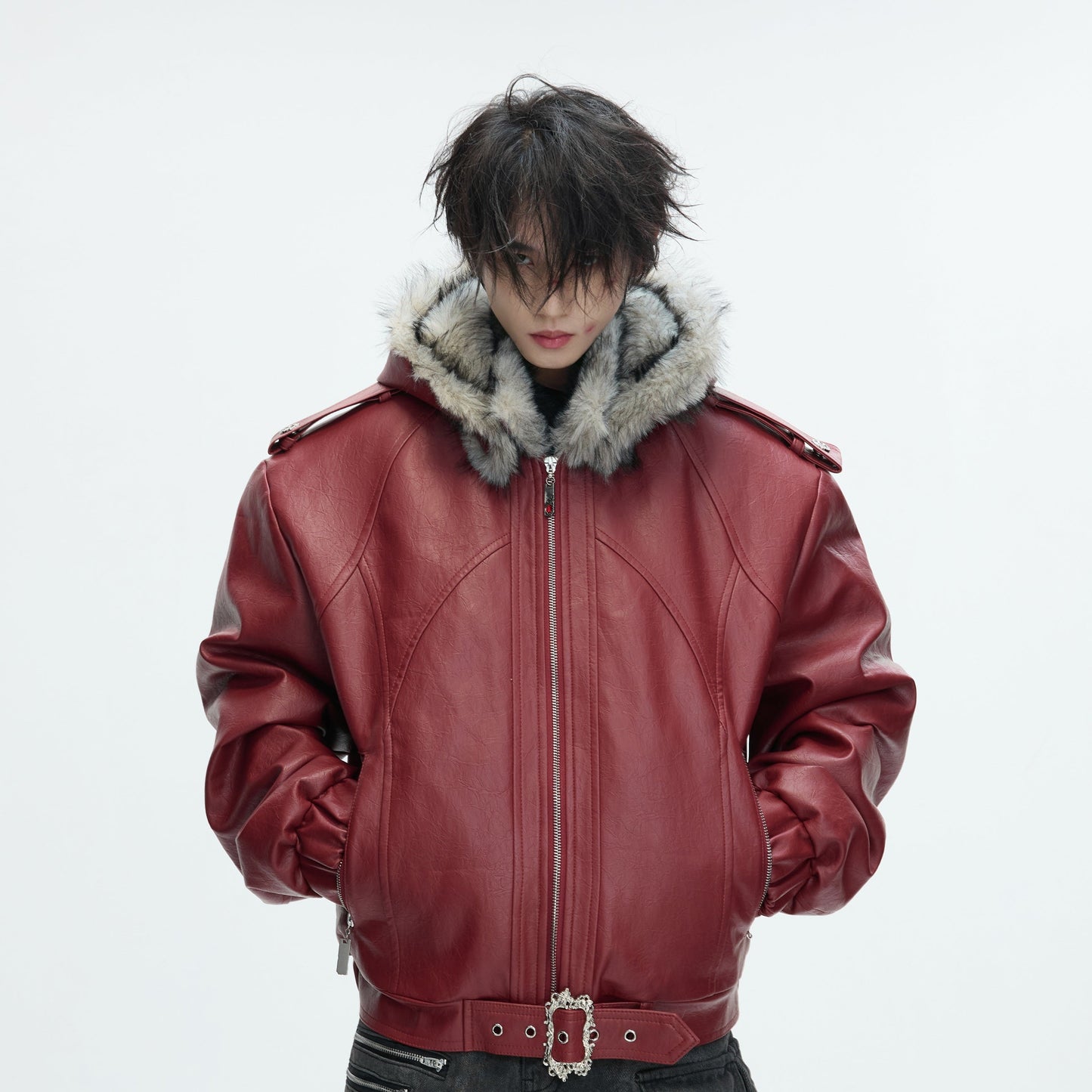 Hooded Fake Fur Heavyweight Puffer Jacket WN22612