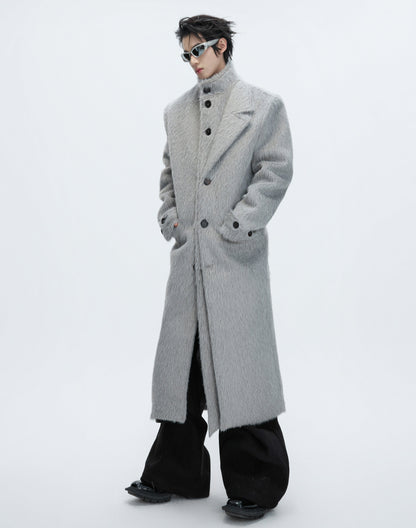 Textured Wool Long Coat WN22628