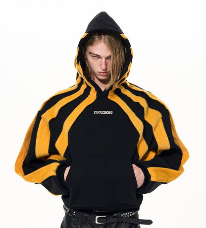 Two Mix Color Design Fleece Hoodie WN22650