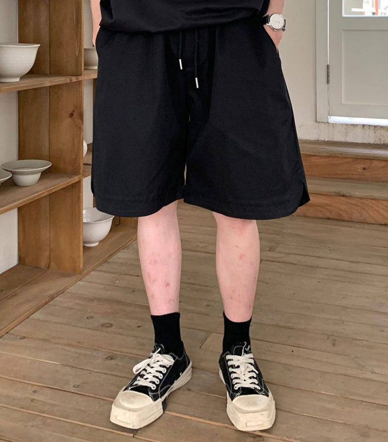 Half Zip Short Sleeve T-Shirt & Half Pants Setup WN24901