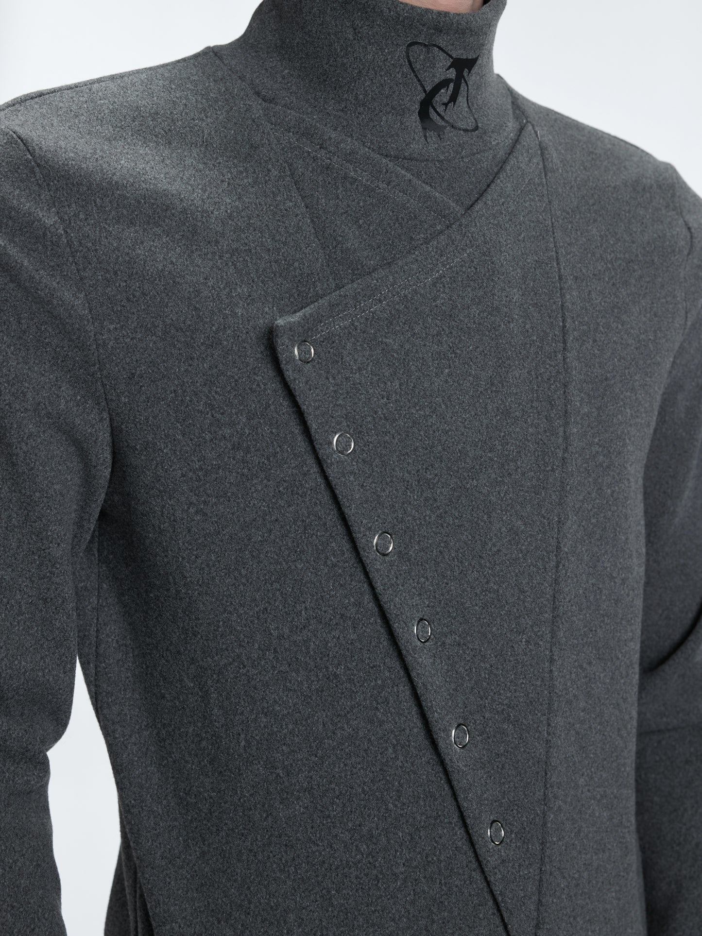 High-Neck Splice Thermal Long Sleeve T-Shirt WN22597