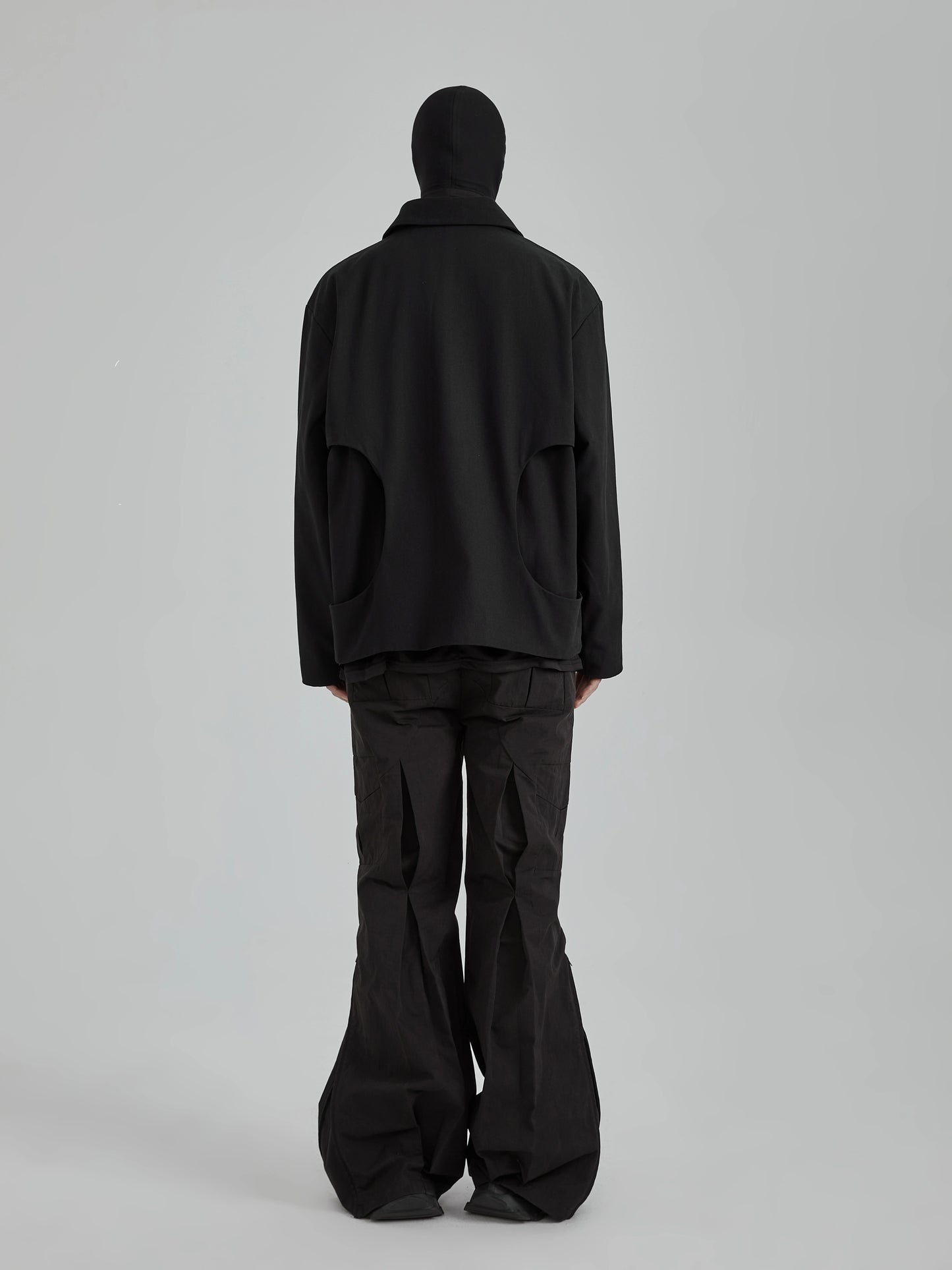 Arc Moon Pocket Independent Cut Oversize Zipper Jacket WN21297