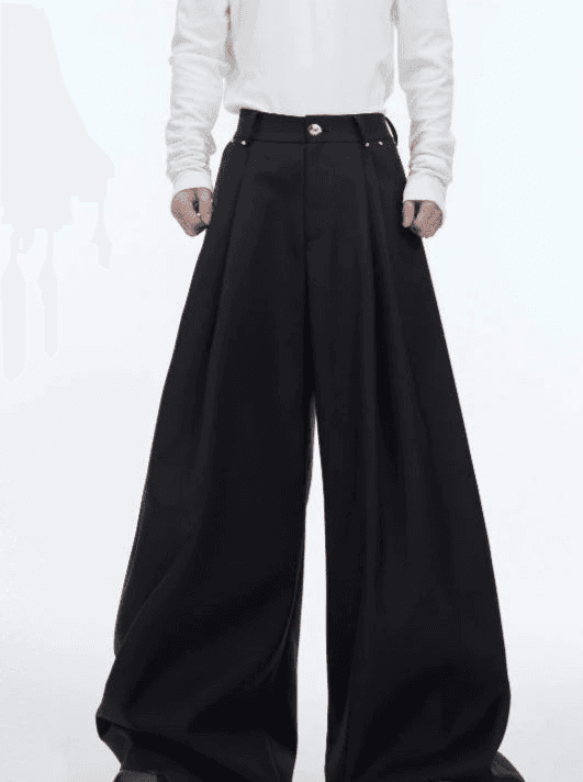 3D Straight-leg Casual Silhouette Trousers WN3999