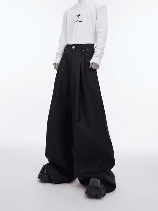 3D Straight-leg Casual Silhouette Trousers WN3999