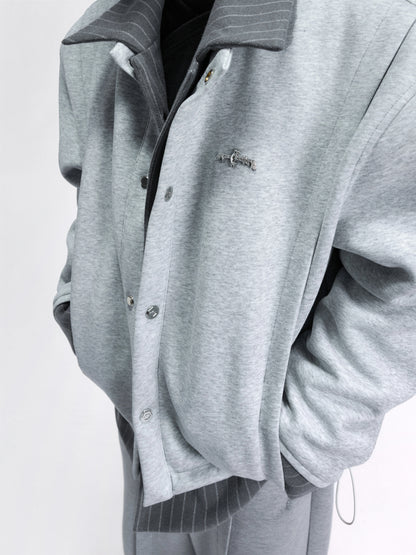 Fake Layered Stripe Jacket WN22600