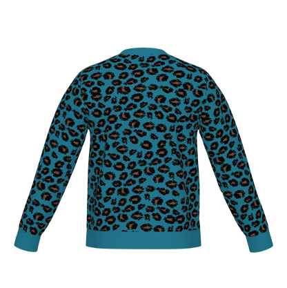 Classic Fit Leopard Pattern Knit Sweater WNK0006