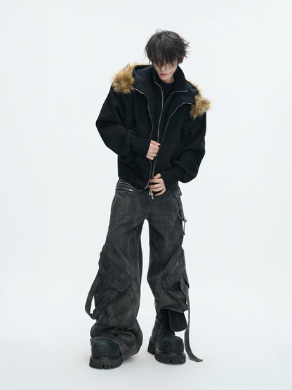 Fake Layered Hooded Puffer Jacket WN22609