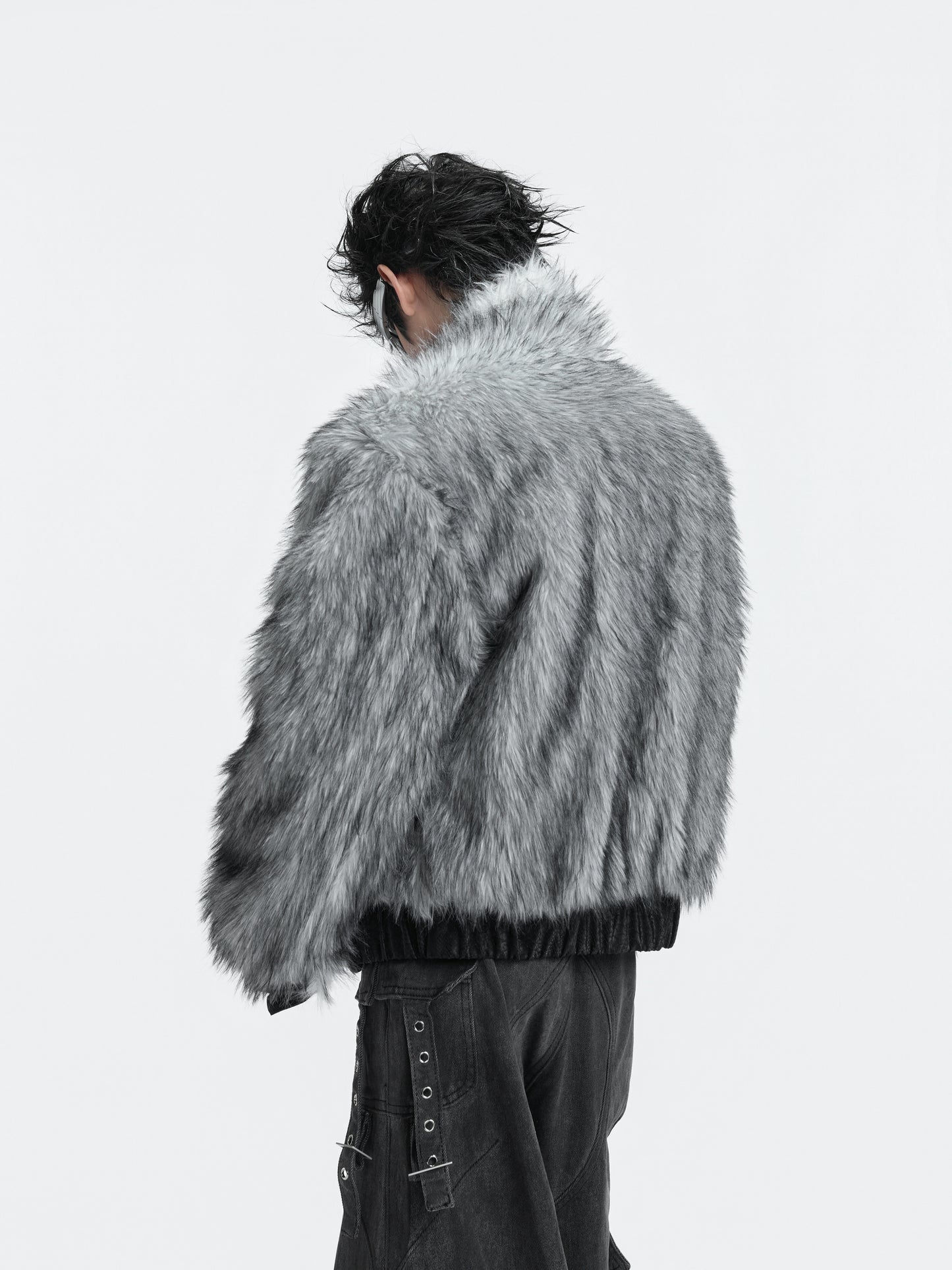 Fake Fur Collar Fleece Lining Heavyweight Puffer Jacket WN22596