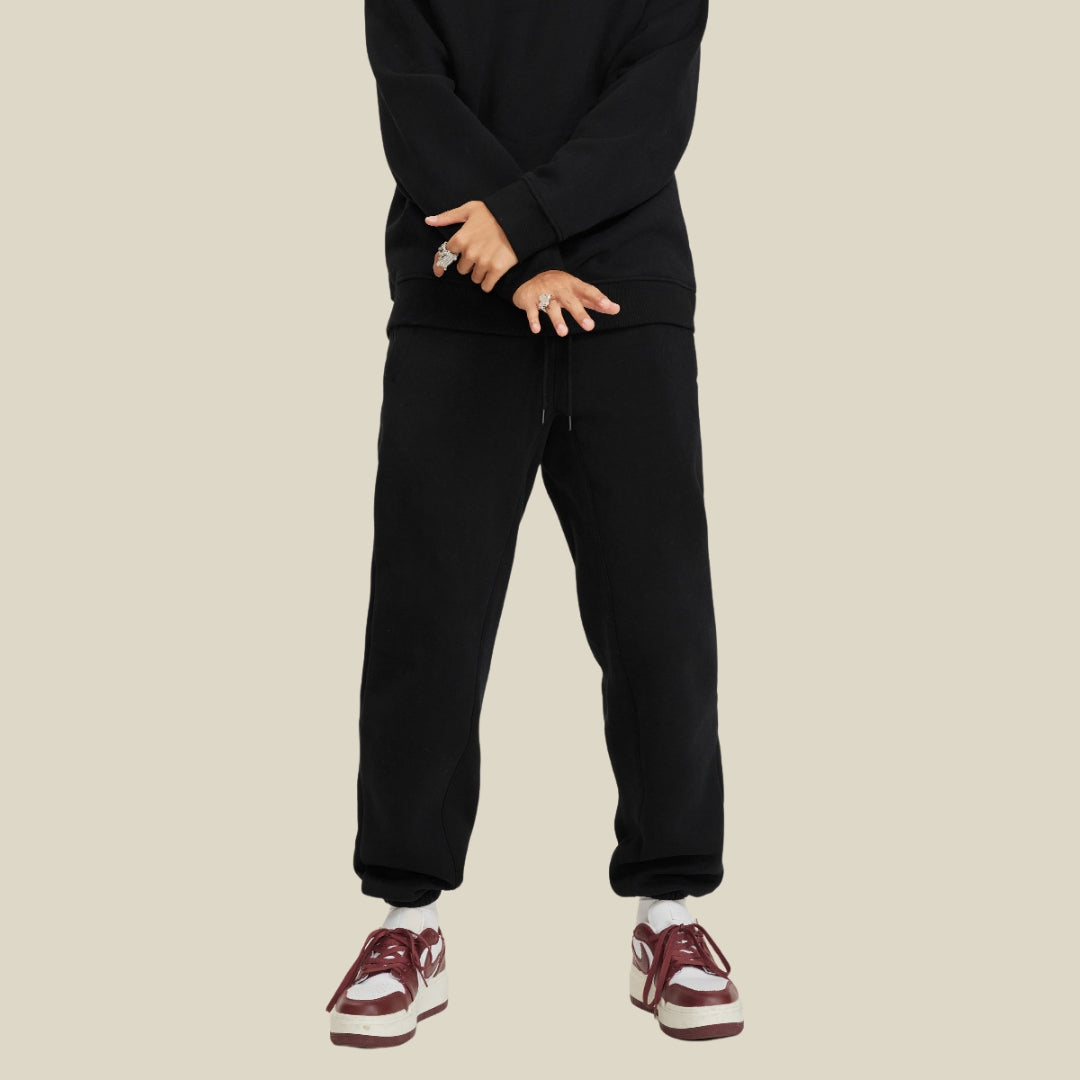 Fleece Linning Oversize Hoodie & Fleece Linning Sweatpants WN9945-K