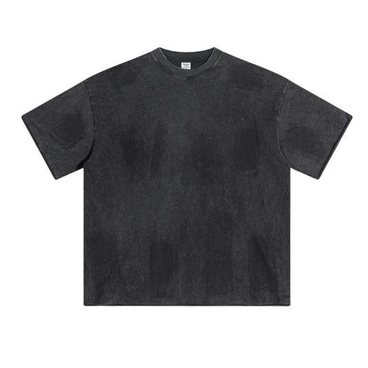 Washed Damage Oversize Short-sleeve T-shirt WN6431