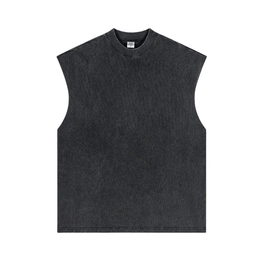 Washed Oversize Tank Top T-shirt WN6346