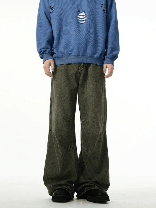 Wide-leg Straight Denim Jeans WN3935