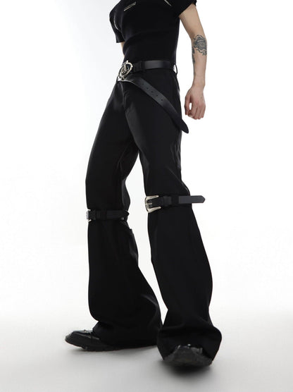 Belted Flare Trousers WN2044