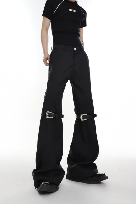 Belted Flare Trousers WN2044