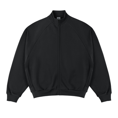 Boa Linning Zipper Raglan Sleeve Loose Fit Jacket WN4264