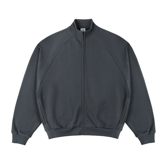Boa Linning Zipper Raglan Sleeve Loose Fit Jacket WN4264