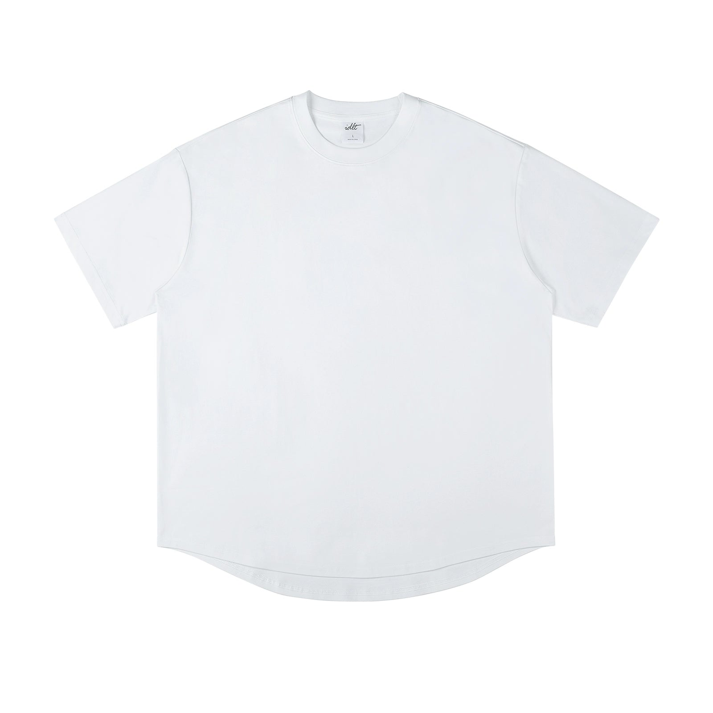 Curved Hem Silhouette Short Sleeve T-Shirt WN4302