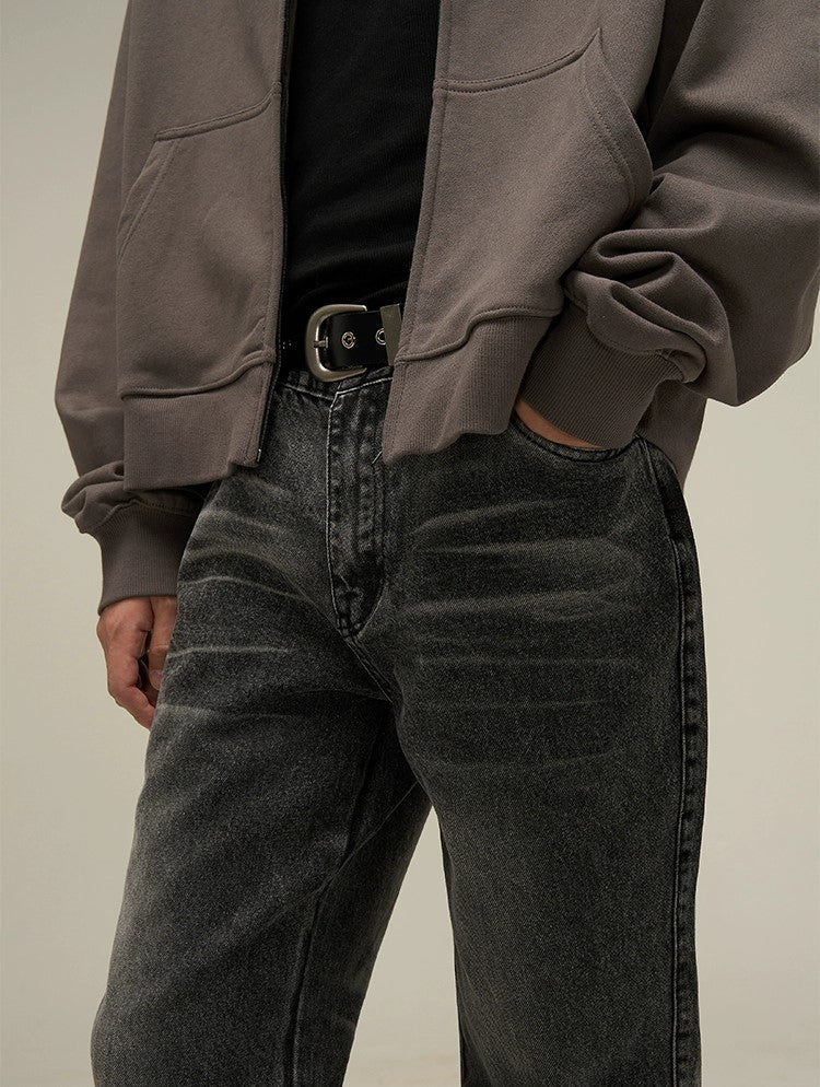 Detachable Fur Denim Jeans WN3506