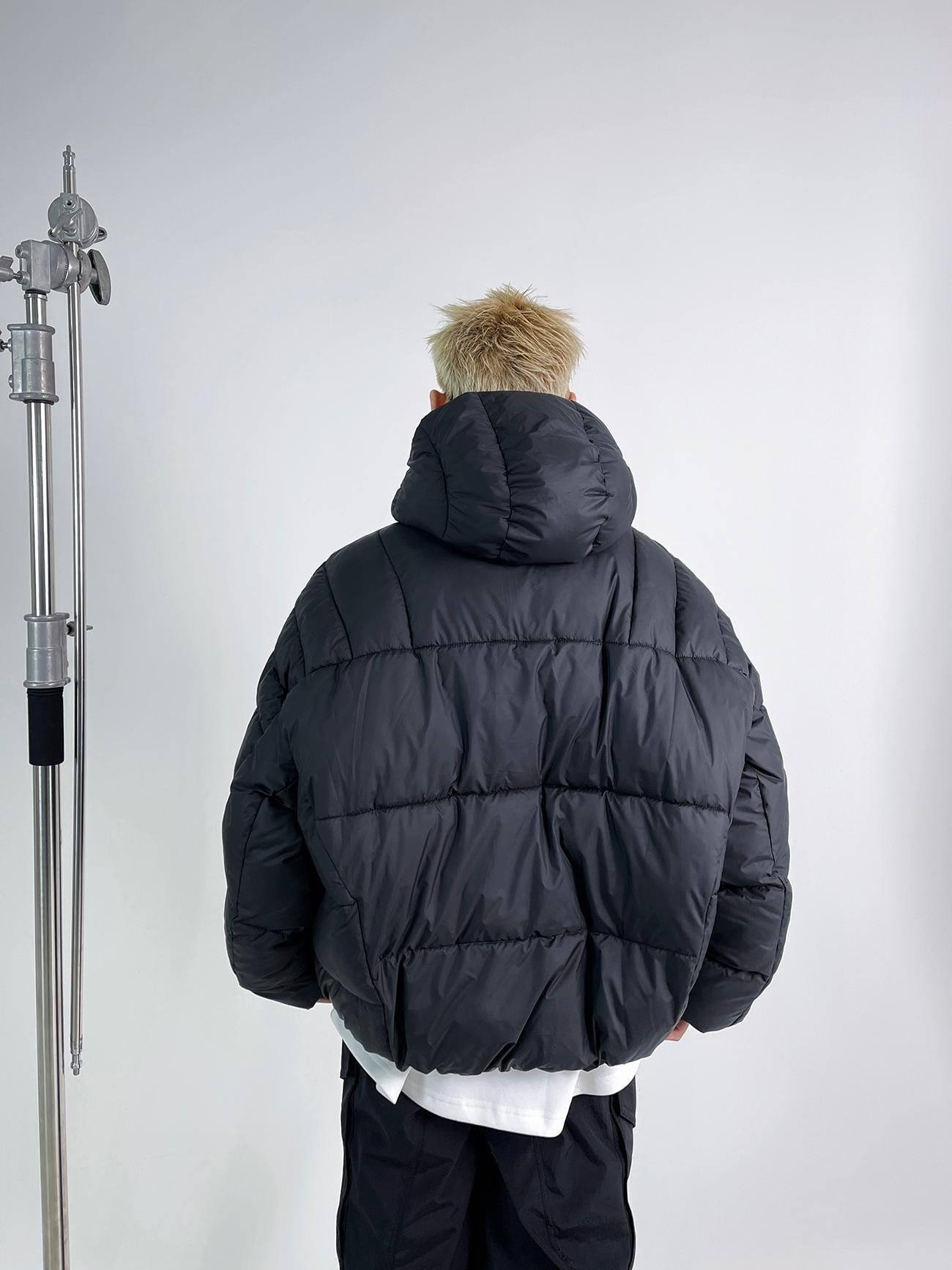 Detachable Hood Oversize Puffer Jacket WN3355