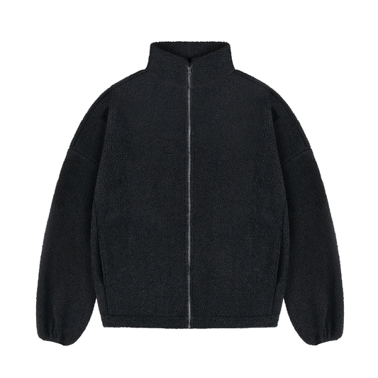 Drop Shoulder High-Neck Boa Jacket WN4314