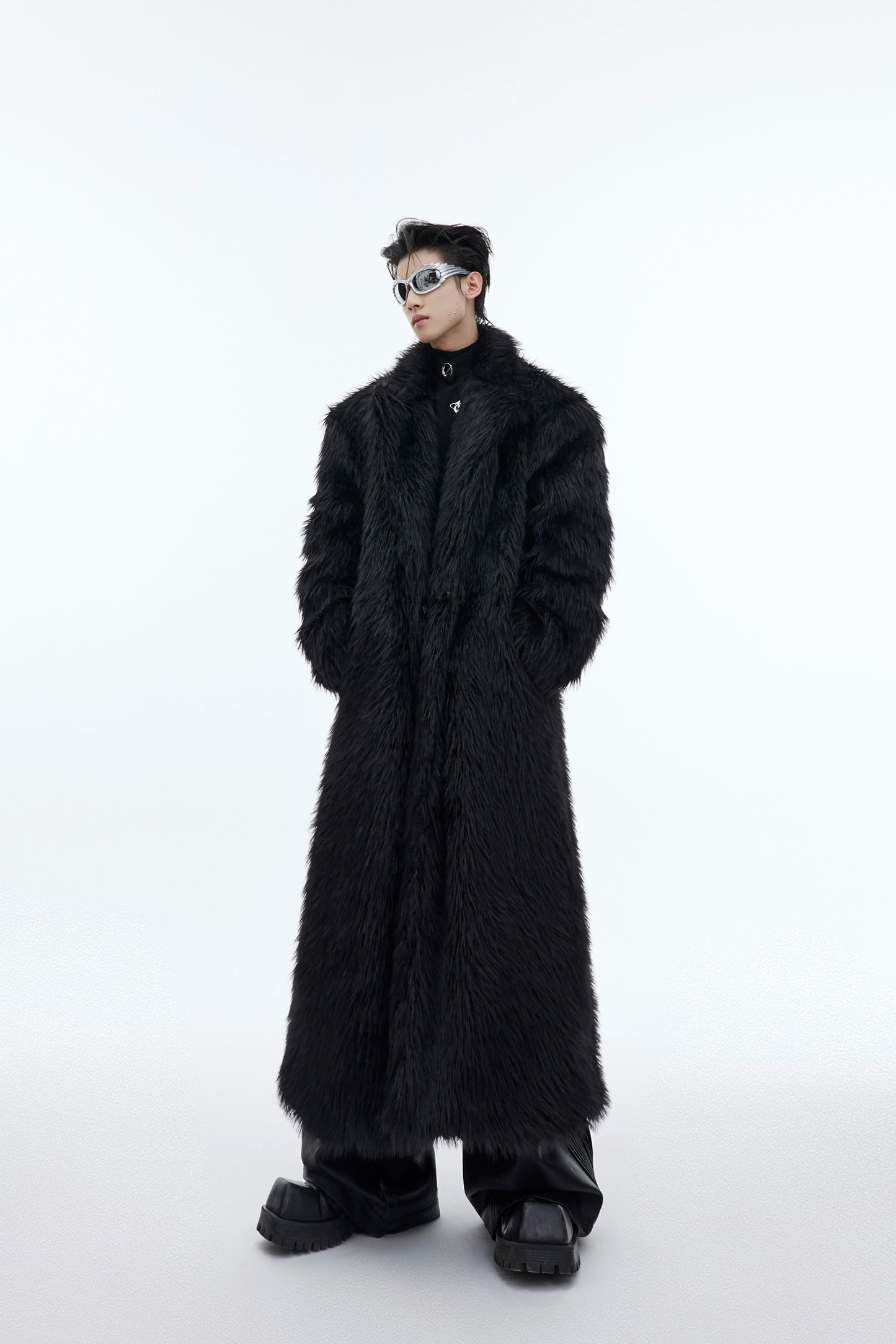 Fake Fur Oversize Padded Long Coat WN3314