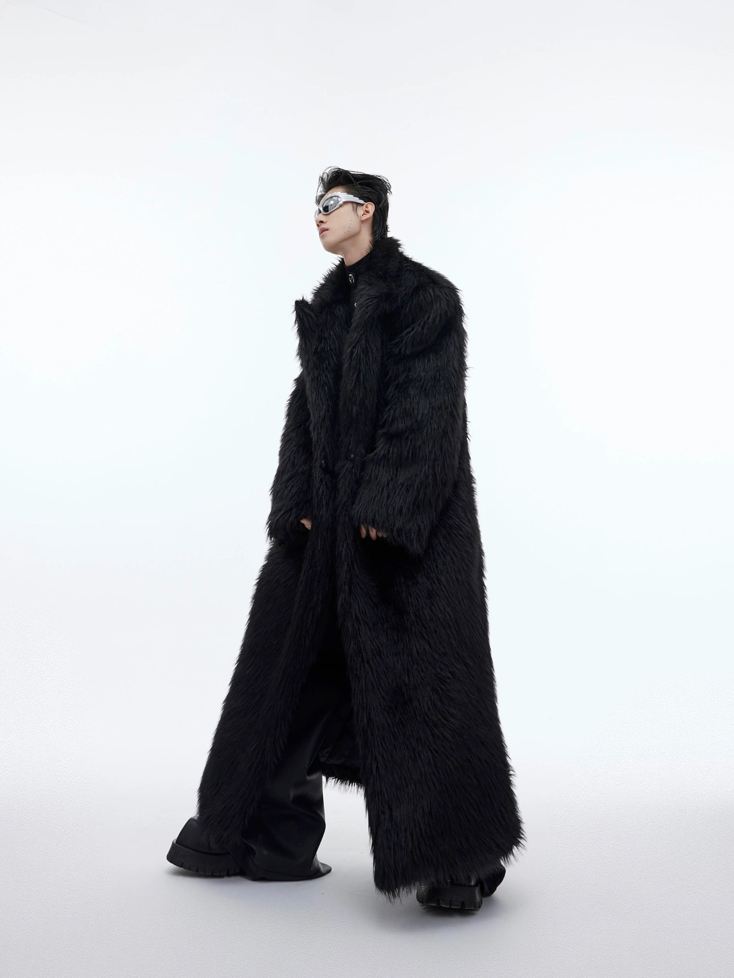 Fake Fur Oversize Padded Long Coat WN3314