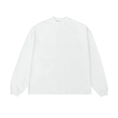 Half-neck Heavyweight Drop Shoulder Long-Sleeve T-Shirt WN4350