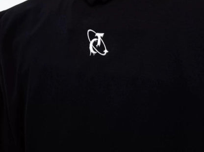 High-neck Shoulder-pad Metal Logo T-shirt WN2600