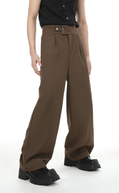 High-waist Straight Trousers WN3712