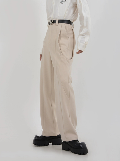 Loose Fit Straight Leg Trousers WN4397