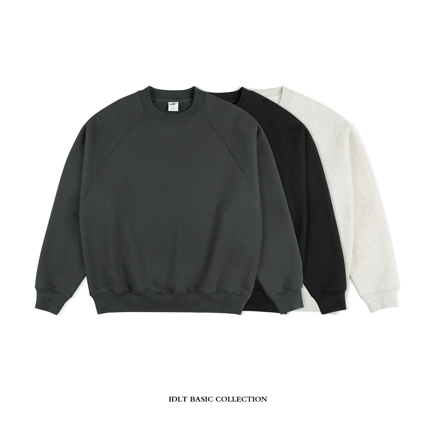 Loose Round Neck Boa Linning Sweatshirt WN4343