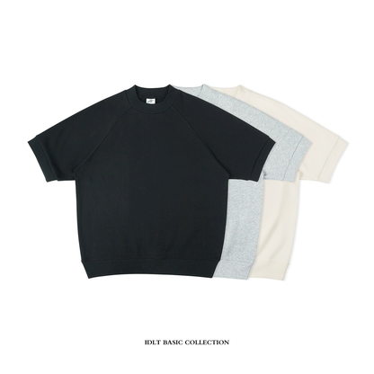 Loose Short and Raglan Sleeve Sweatshirt WN4254