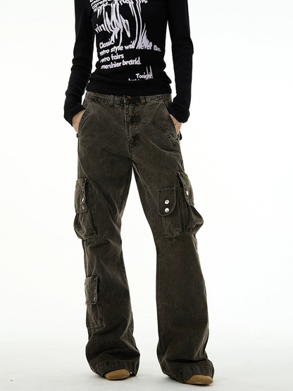 Multi Pocket Workwear Denim Jeans WN4505